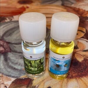Yankee Candle home fragrance oil duo- Peace and Invigorate.